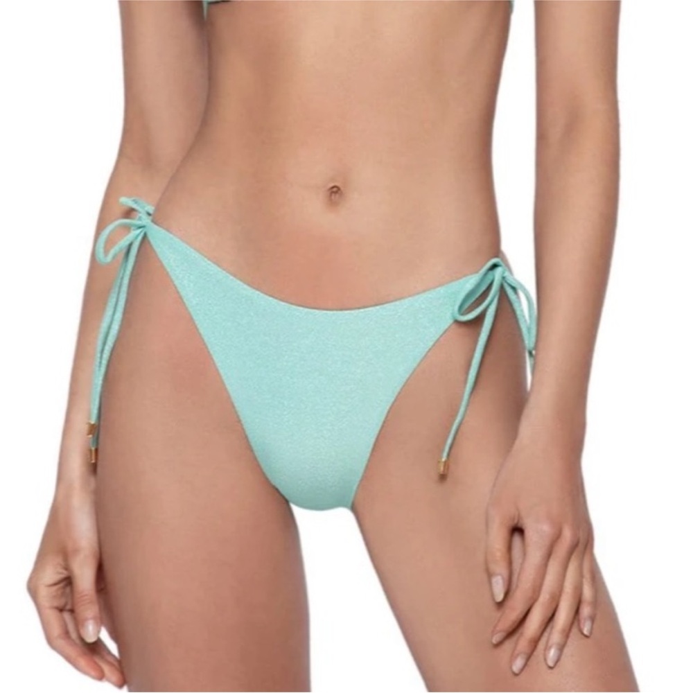 PQ Swim Divine Tie Teeny Bikini Bottoms SZ M NWT